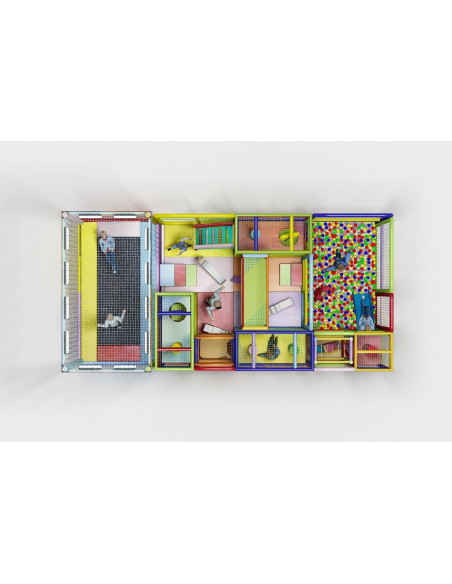 Parque Infantil Modular 4X8 con Cama Elastica