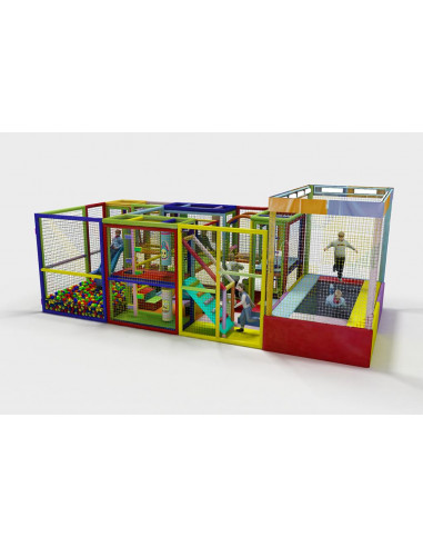 Parque Infantil Modular 4X8 con Cama Elastica