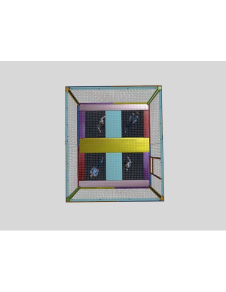 Bloque de 4 Camas Elásticas Infantiles